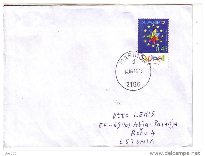 GOOD SLOVENIA Postal Cover To ESTONIA 2010 - Good Stamped: Skupaj - Slovénie