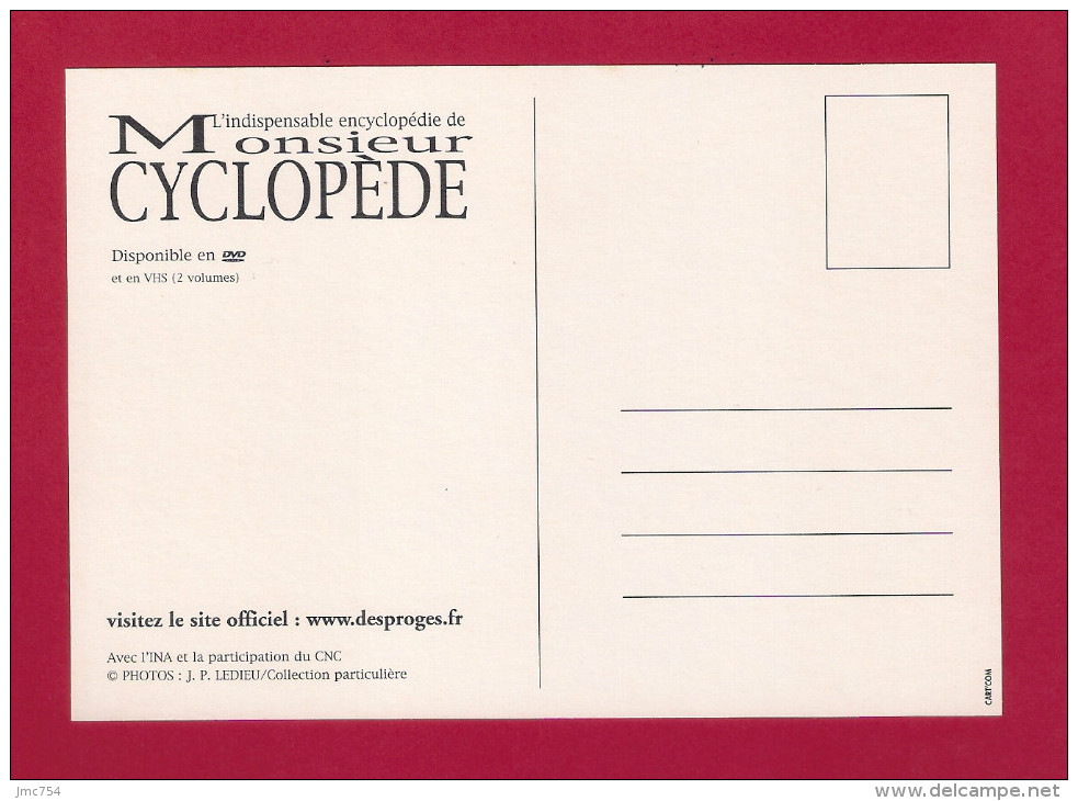 CPM.    Cart'com.    Pierre DESPROGES.    Monsieur Cyclopède. - Artisti