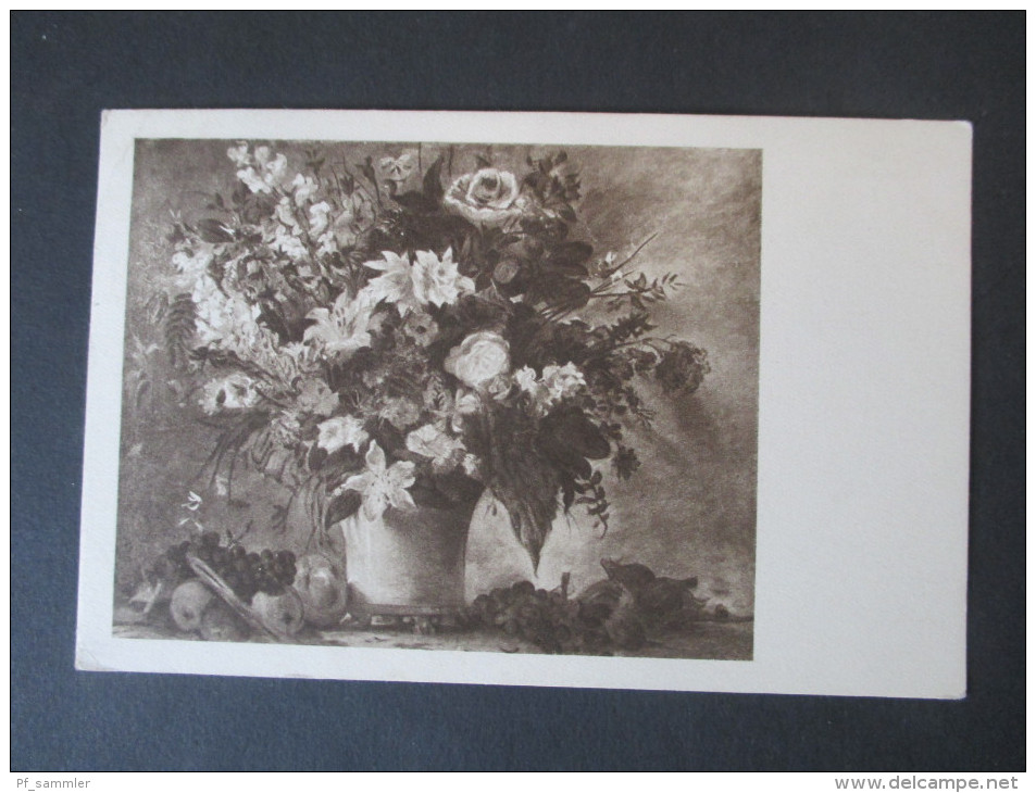 Österreich 1928 Künstlerkarte Blumen. Delacroix: Blumenstilleben. Kunstverlag Anton Schroll & Co In Wien - Blumen