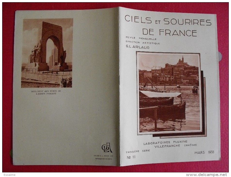 Ciels Et Sourires De France. Photos Marseille Lanternerie Cannebière Joliette. 1932. Laboratoires Fluxine à Villefranche - 1900 - 1949