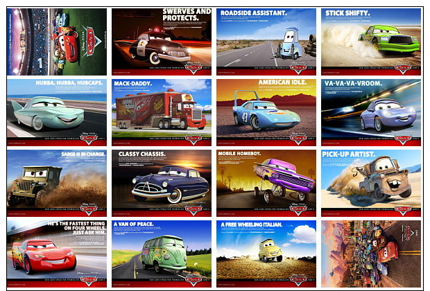 16 Postcards Of Cars Film Moive Disney Cartoon Car Truck, Postkarte Carte Postale - Andere & Zonder Classificatie