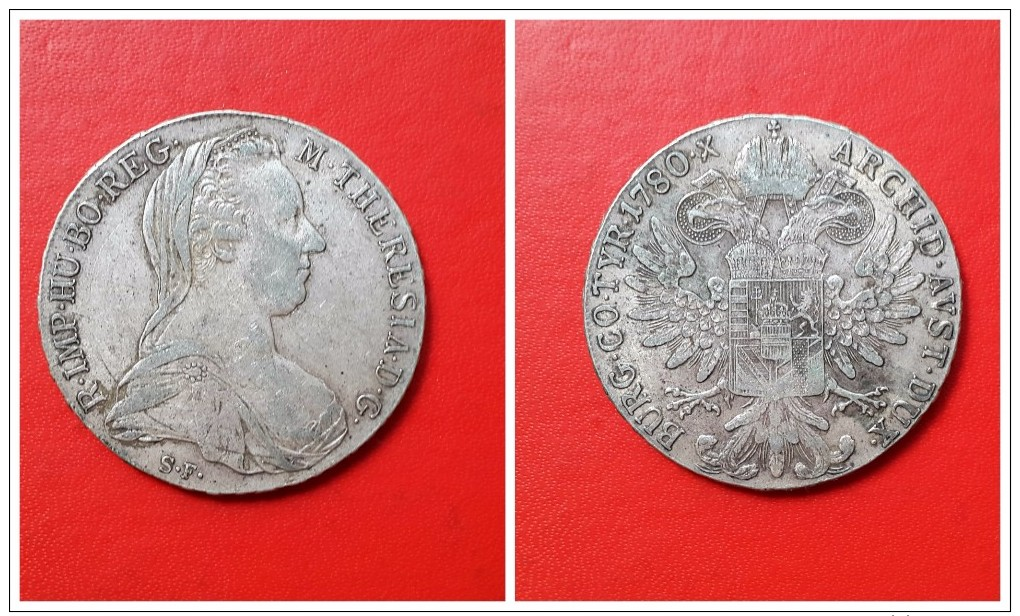 Austria     Thaler  Plata   Mª  Teresa 1780          28.21g - Austria