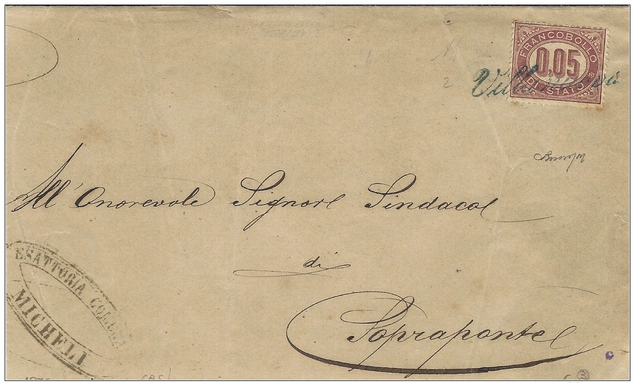 1876 - Collettoria - Villanueva    -prov. Di Brescia - Storia Postale