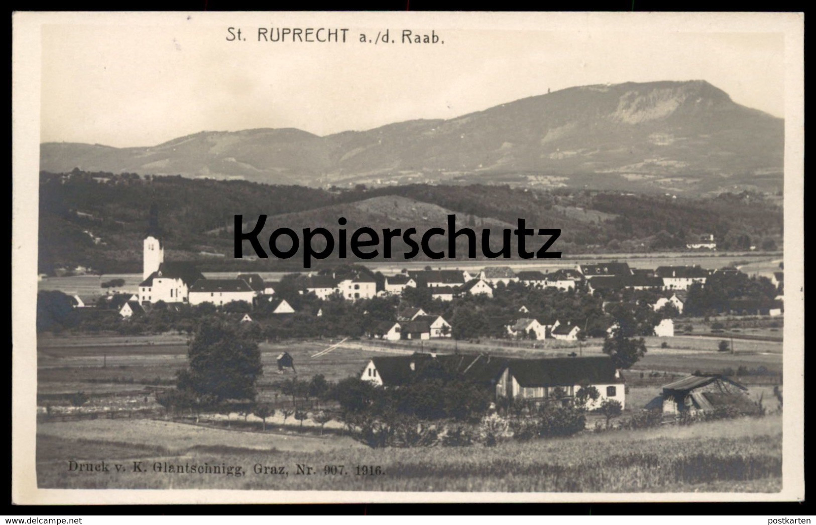 ALTE POSTKARTE SANKT RUPRECHT AN DER RAAB 1912 St. Steiermark Styria Österreich Austria Autriche Ansichtskarte Postcard - Weiz