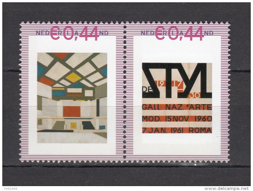 Netherlands Nederland 2007,2V Pair,modern Art,moderne Kunst,mondriaan,paintings,MNH/Postfris(A1857) - Otros & Sin Clasificación