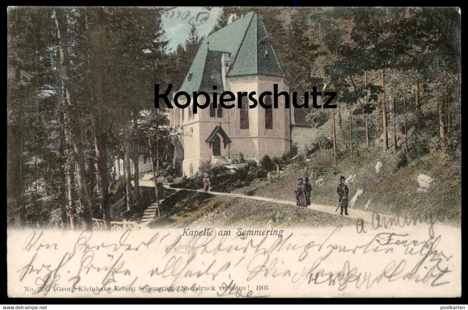 ALTE POSTKARTE KAPELLE AM SEMMERING 1903 Chapel Church Österreich Austria Autriche Ansichtskarte Postcard Cpa AK - Semmering