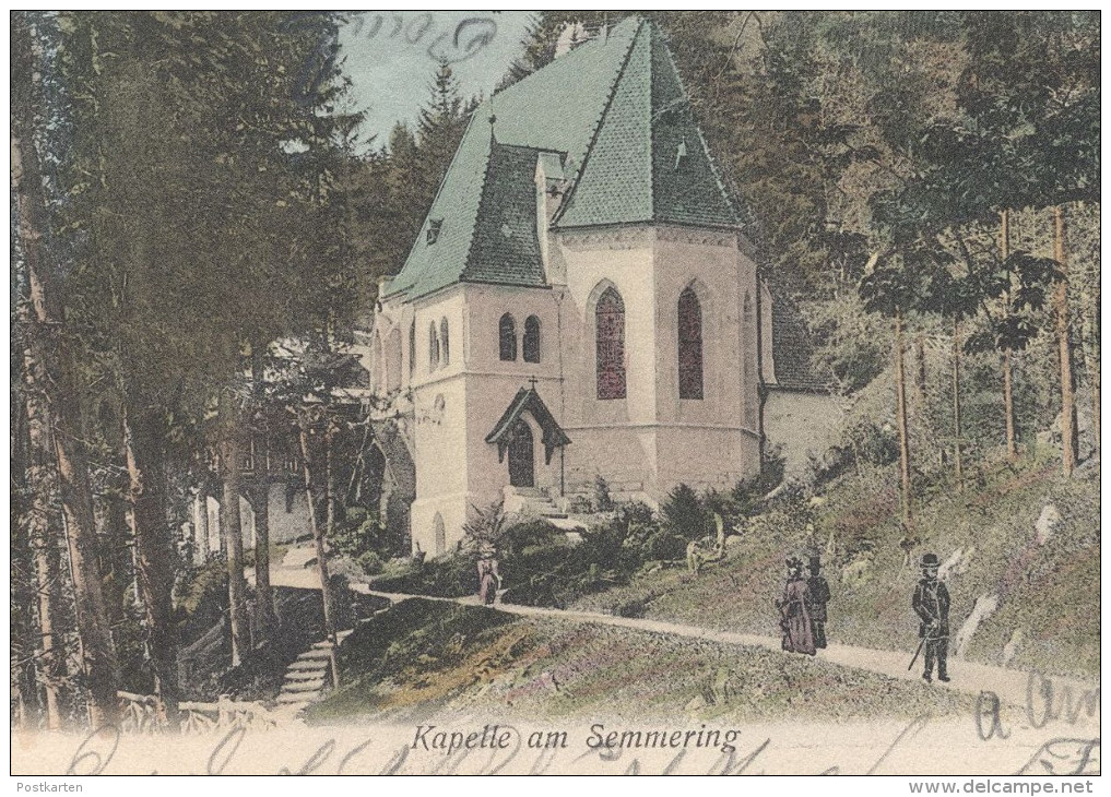 ALTE POSTKARTE KAPELLE AM SEMMERING 1903 Chapel Church Österreich Austria Autriche Ansichtskarte Postcard Cpa AK - Semmering