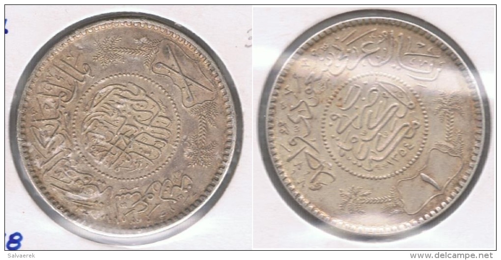 ARABIA SAUDI RIAL 1354 PLATA SILVER  S - Arabia Saudita