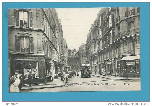 CPA 3942 - Commerces Autobus Rue De Chartres NEUILLY 92 - Neuilly Sur Seine