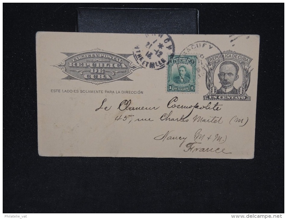 CUBA - Entier Postal Pour La France En 1913 - A Voir - Lot P11230 - Lettres & Documents