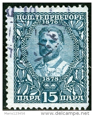 MONTENEGRO, 1910, COMMEMORATIVO, RE NICHOLAS I, FRANCOBOLLO NUOVO (MNG), Mi 78,   Scott 91,   YT  92 - Montenegro