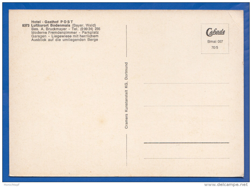 Deutschland; Bodenmais Bayr Wald; Multibildkarte Mit Hotel Post - Bodenmais