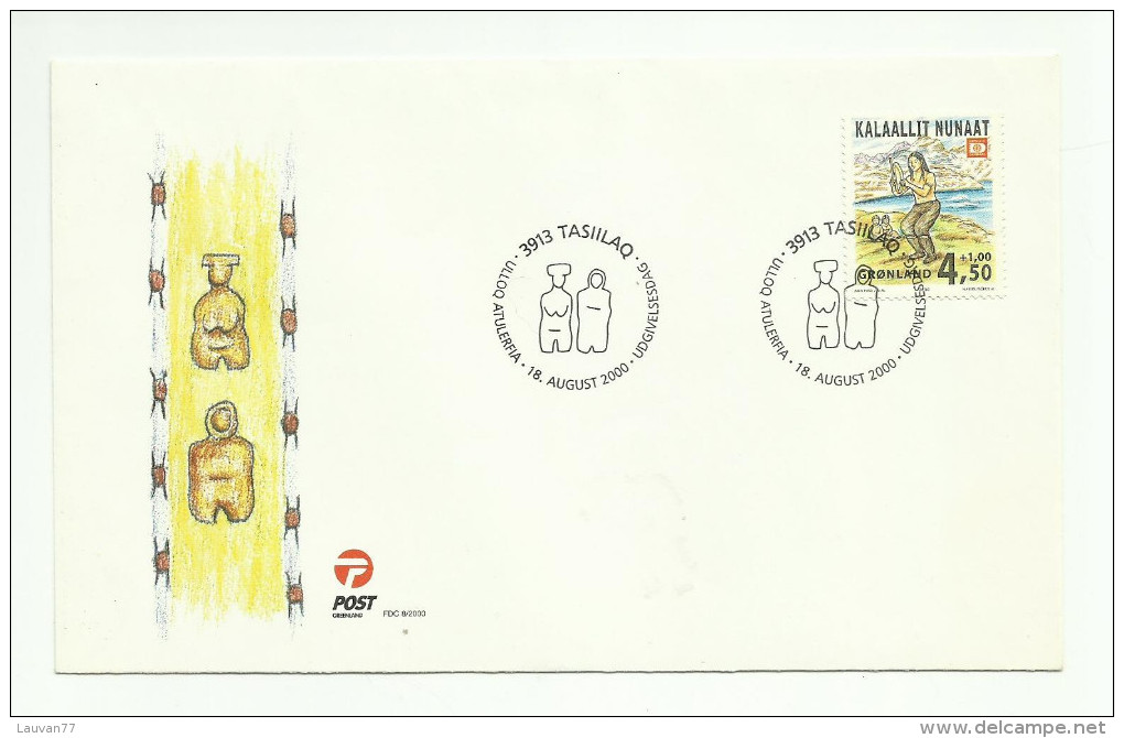 Groenland FDC N°332 Cote 2.25 Euros - Covers & Documents