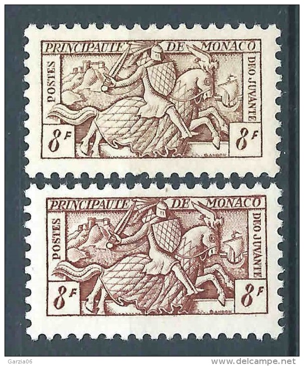 Monaco - 1955 -  Sceau Princier  - N° 417  - Variété  Brun    - Neufs * - MLH - Variétés