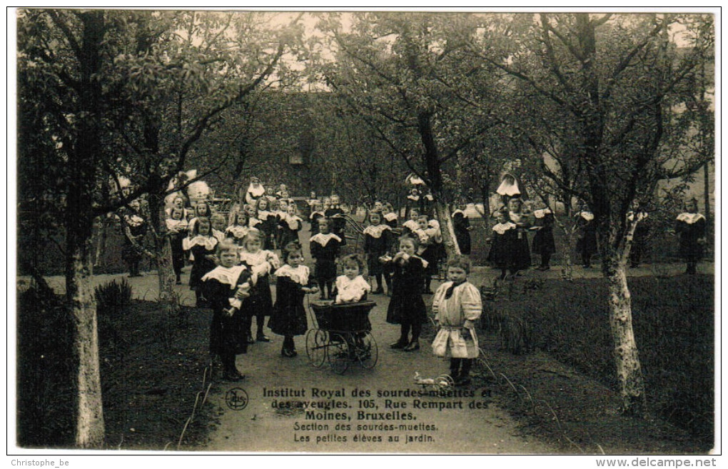 Brussel, Bruxelles, Institut Royal Des Sourde Muettes Et Des Aveugles, Rue Remparts Des Moines Bruxelles  (pk24846) - Enseignement, Ecoles Et Universités