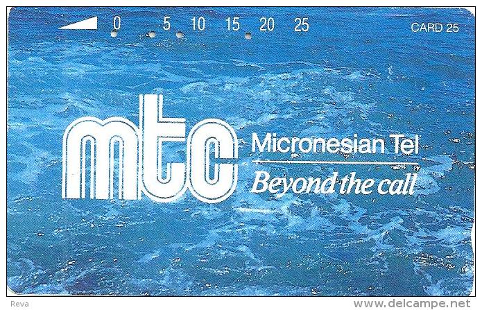 NORTHERN MARIANA ISLANDS 25 U BLUE CARD - OCEAN NMN-MM-06 ISSUED 1992 TAMURA CV$60US READ DESCRIPTION !! - Noordelijke Marianen