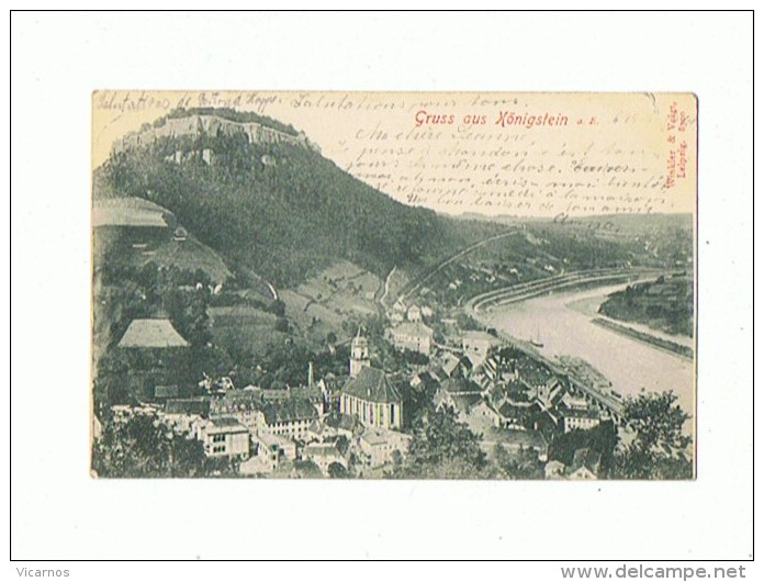 CPA ALLEMAGNE Gruss Aus KÔNIGSTEIN - Koenigstein