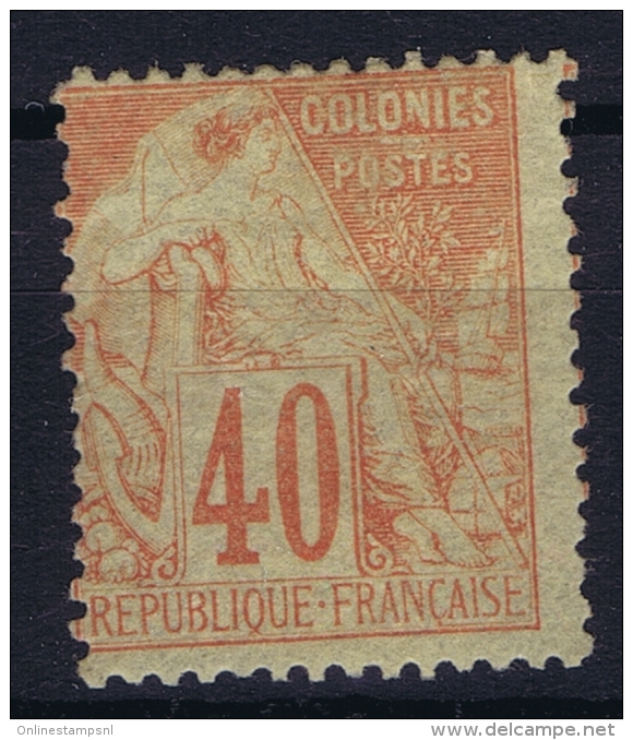 Colonies Générales: Yv Nr 57 / 58a Vermillion (MAURY)  MH/*, Avec  Charnière , Mit Falz, Signed/ Signé/signiert - Alphee Dubois