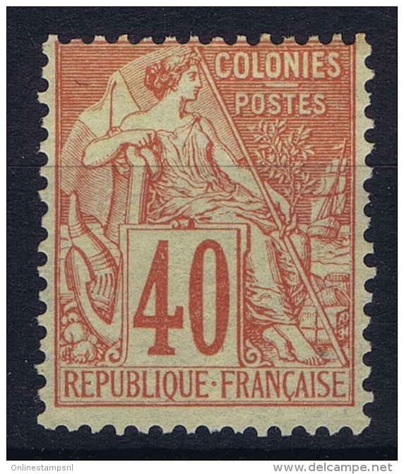 Colonies Générales: Yv Nr 57 A/ 58a Vermillion (MAURY)  Not Used (*) SG - Alphee Dubois