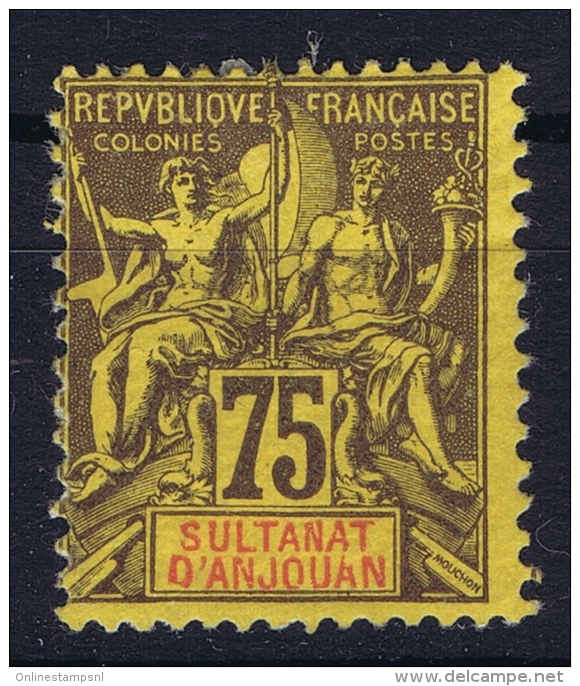 Anjouan   Yv Nr 12 MH/*, Avec  Charnière , Mit Falz - Unused Stamps