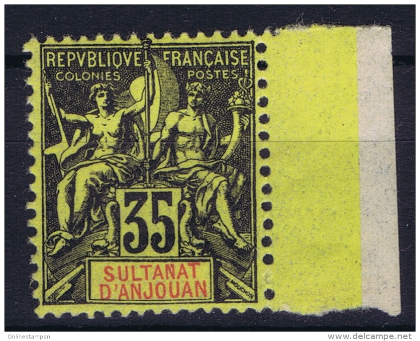 Anjouan   Yv Nr 17 MH/*, Avec  Charnière , Mit Falz - Unused Stamps