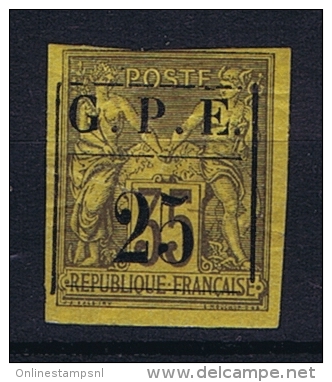 GuadeloupeYv Nr 2  MH/*, Avec  Charnière , Mit Falz Has A Light Fold And Some Paper On Back - Ungebraucht