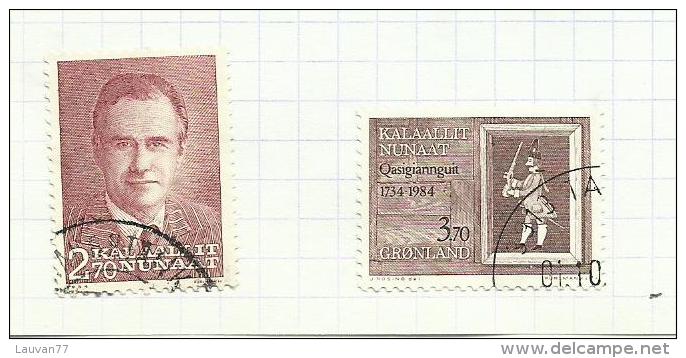 Groenland  N°139, 140 Cote 5.75 Euros - Gebruikt