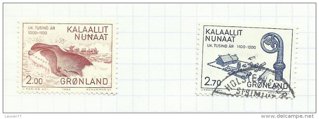 Groenland  N°126, 127 Cote 2.25 Euros - Gebruikt