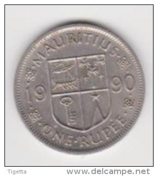 MAURITIUS   1 RUPIA  ANNO 1990 - Maurice