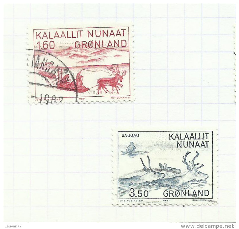 Groenland  N°116, 119 Cote 2.25 Euros - Gebruikt