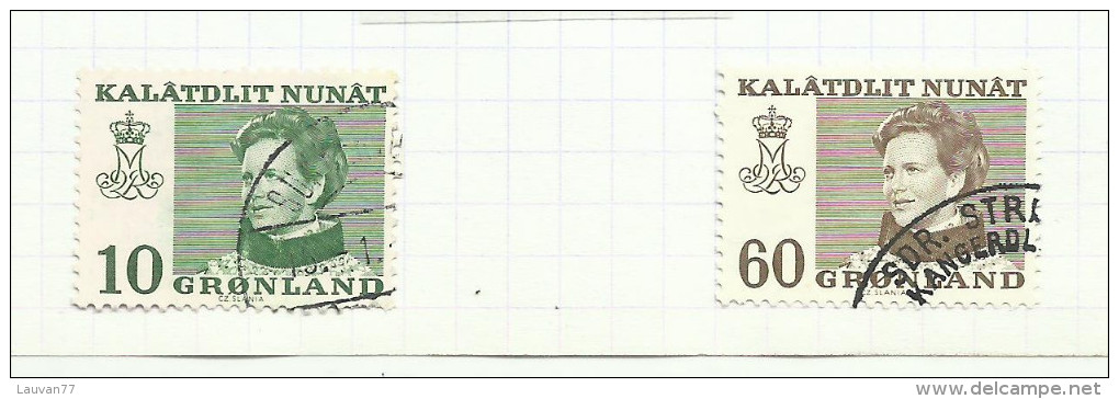 Groenland  N°66 à 68 Et 72, 73 Cote 1.80 Euros - Usados