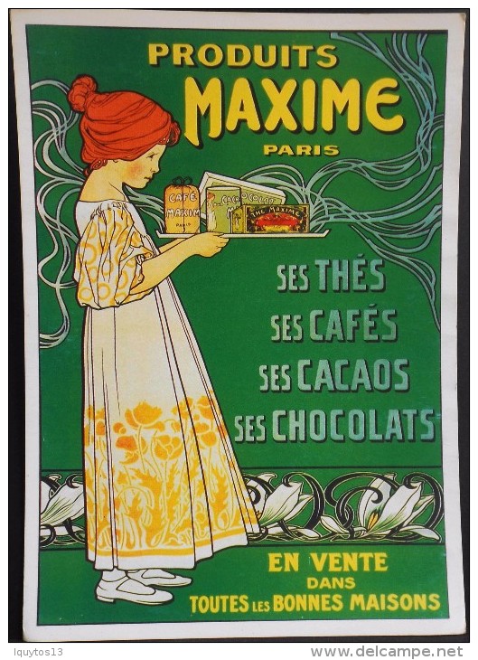 RETROGRAPHE - CARTEXPO - PARIS - 548 - PRODUITS MAXIME - TBE - - Pubblicitari