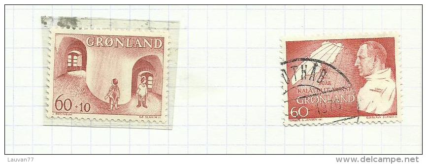 Groenland  N°60, 61 Cote 3 Euros - Usados