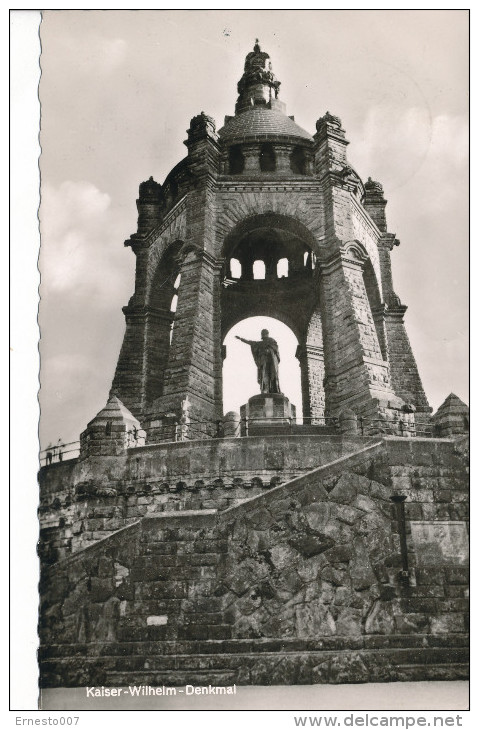 Deutschland, PK/CP, Porta Westfalica - Kaiser-Wilhelm-Denkmal, Gebraucht, - Siehe Scan *) - Detmold