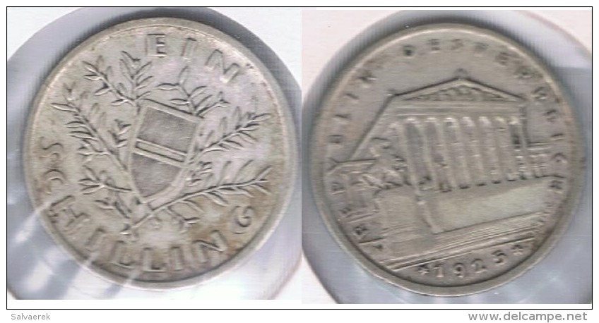 AUSTRIA  SCHILLING 1925 PLATA SILVER S - Austria