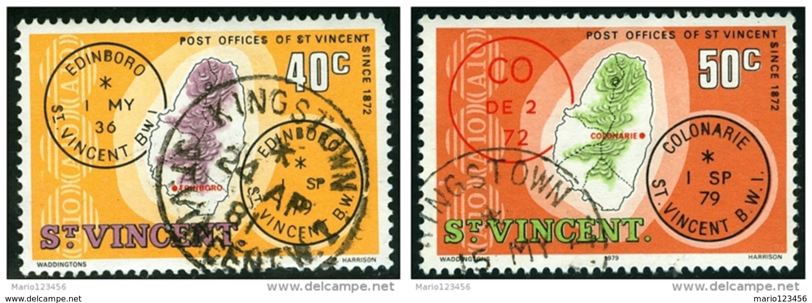 ST. VINCENT, COLONIA BRITANNICA, BRITISH COLONY, COMMEMORATIVO, 1979,  USATI, Mi 532I,533I,   Scott 560,561 - St.Vincent (...-1979)