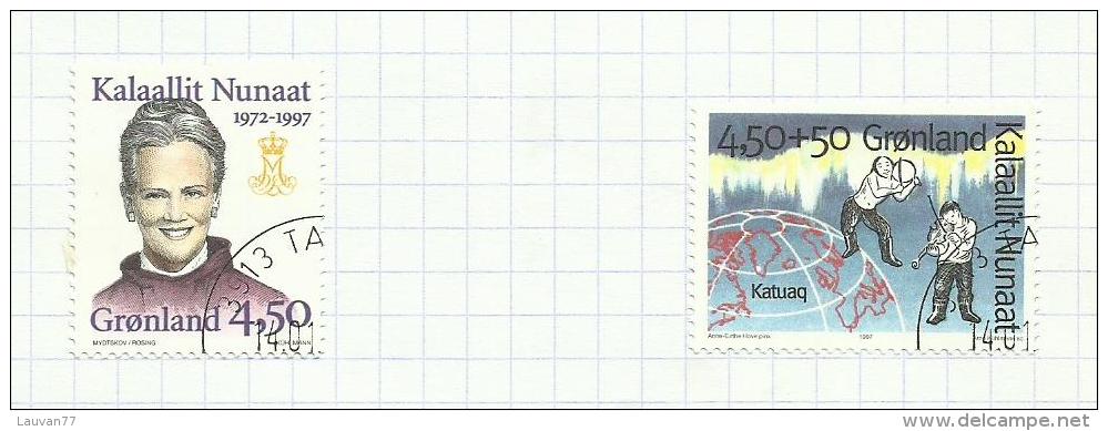 Groenland N°282, 283 Cote 5 Euros - Used Stamps
