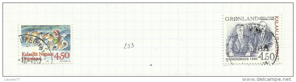 Groenland N°292, 294 Cote 4.25 Euros - Gebruikt