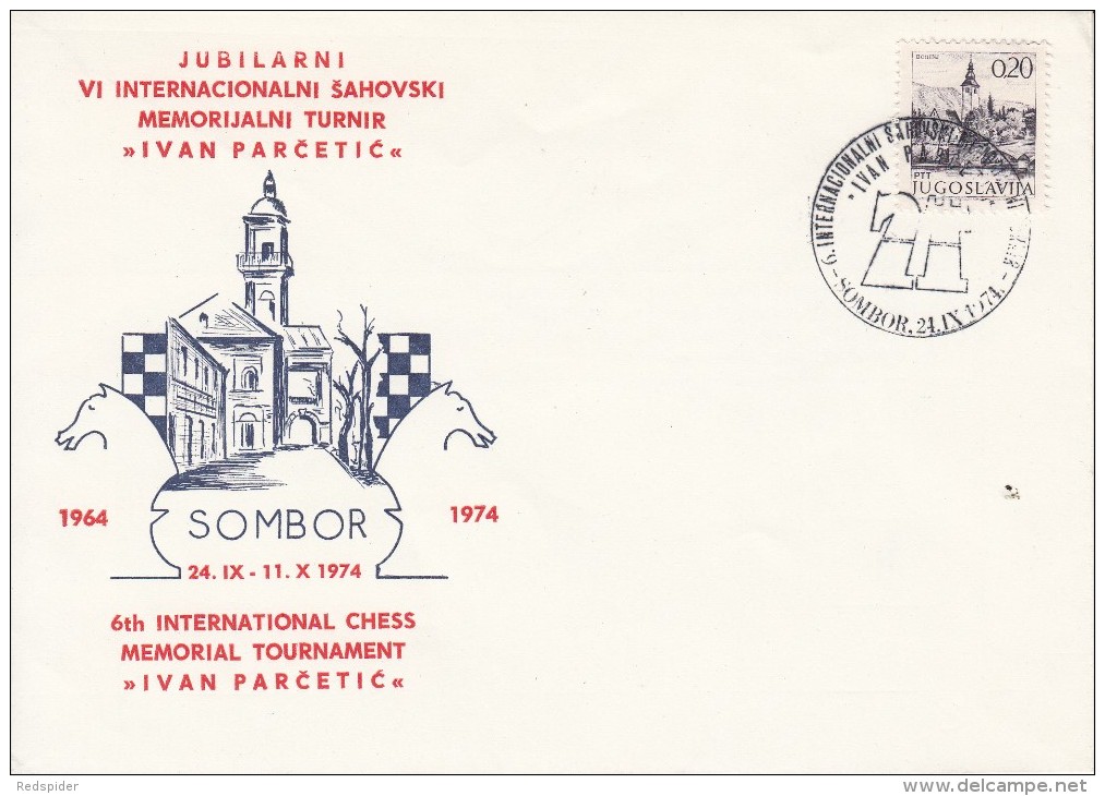 SCHACH-CHESS-ECHECS-SCACC HI, YUG, 1974, Special Stamp / Postmark !! - Schaken