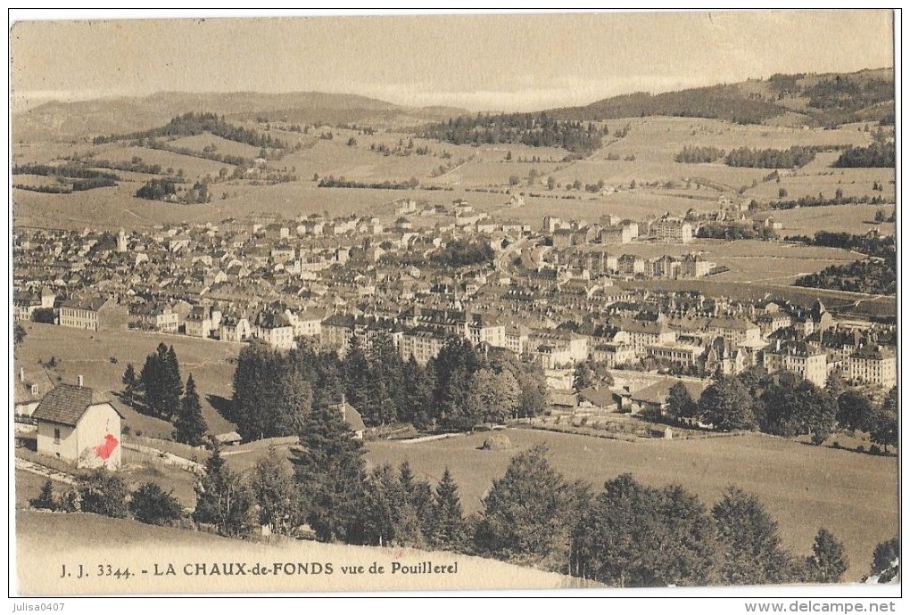 LA CHAUX DE FONDS (Suisse) Vue De Pouillerel - La Chaux-de-Fonds