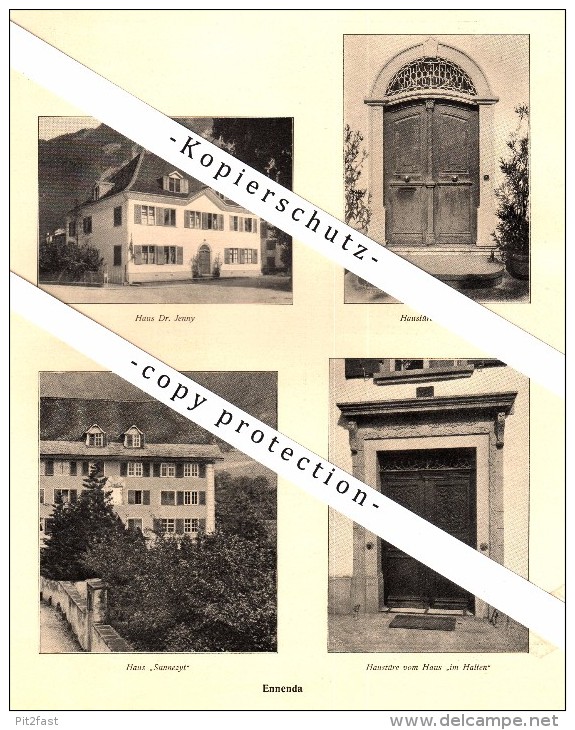 Photographien / Ansichten , 1919 , Ennenda , Näfels Und Mollis , Prospekt , Fotos , Architektur !!! - Ennenda