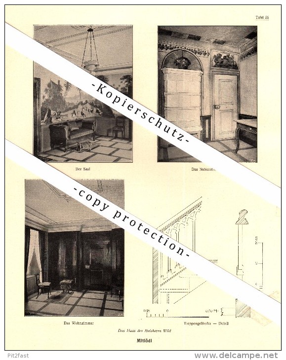 Photographien / Ansichten , 1919 , Ennenda , Mitlödi , Glarus Und Schwanden , Prospekt , Fotos , Architektur !!! - Ennenda