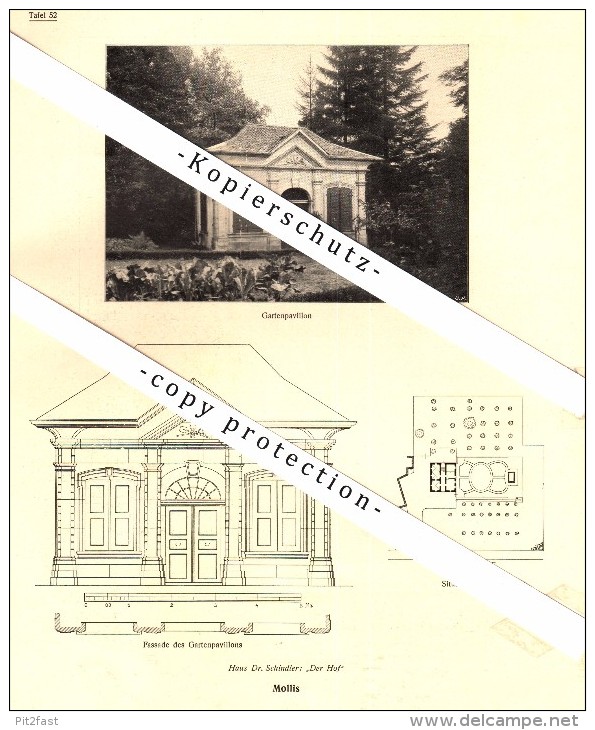 Photographien / Ansichten , 1919 , Mollis , Haus Dr. Schindler , Prospekt , Fotos , Architektur !!! - Mollis