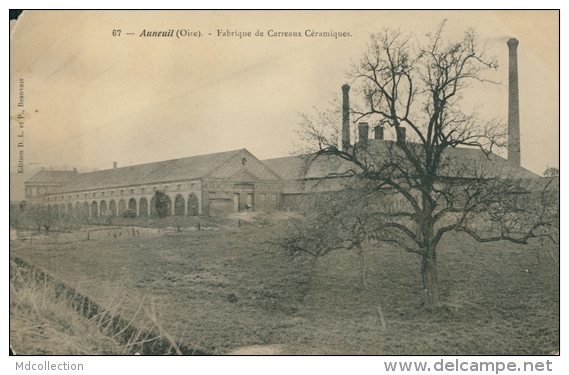 60 AUNEUIL / Fabrique De Carreaux Céramiques / - Auneuil