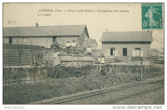 60 AUNEUIL / Usine Colin-Muller, Chargement Des Wagons / - Auneuil