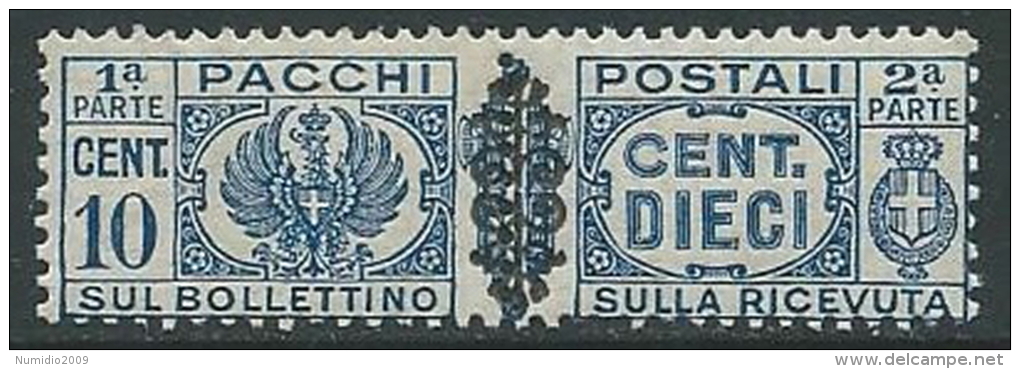 1945 LUOGOTENENZA PACCHI POSTALI 10 CENT MNH ** - W277 - Postpaketten