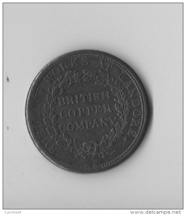 ONE PENNY 1912.BRITISH COPPER COMPANY.SMELTING WORKS AT LANDORE.TTB - Autres & Non Classés