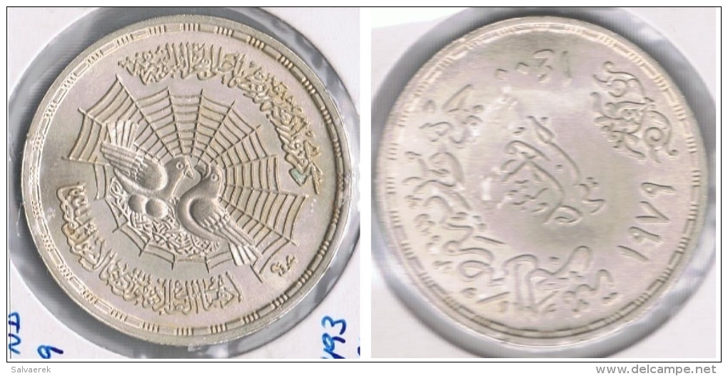 EGIPTO POUND 1979 PLATA SILVER S - Egipto