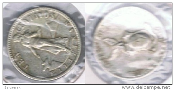 FILIPINAS 10 CENTAVOS PESO 1945 PLATA SILVER S - Filipinas