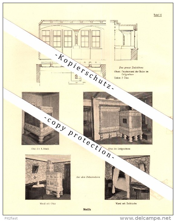 Photographien  / Ansichten , 1919 , Näfels Und Mollis , Der Freulerpalast  , Prospekt , Fotos , Architektur !!! - Mollis